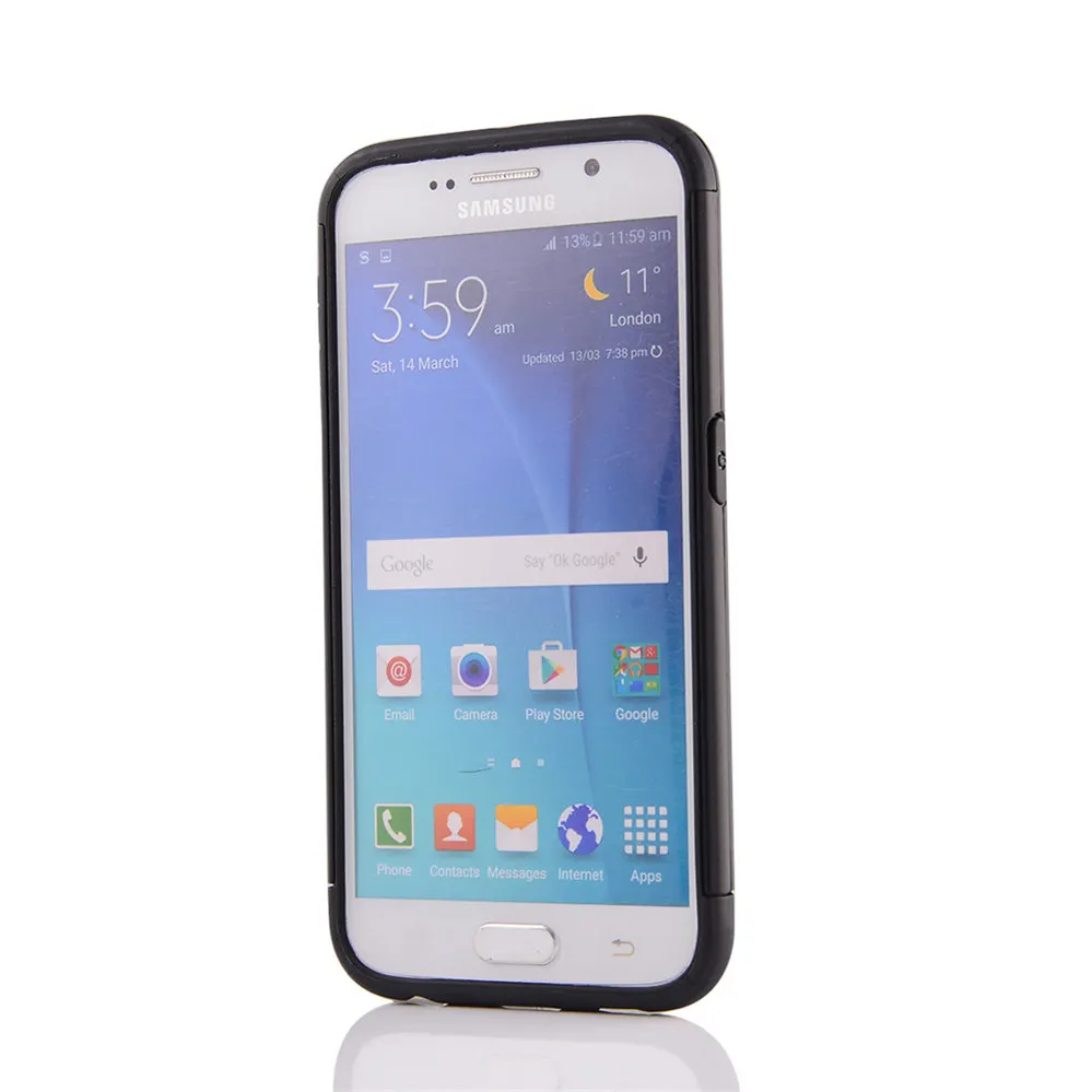 Для Samsung Galaxy S6 [просто здорово] PC + TPU Гибридный сотовый телефон задняя Броня