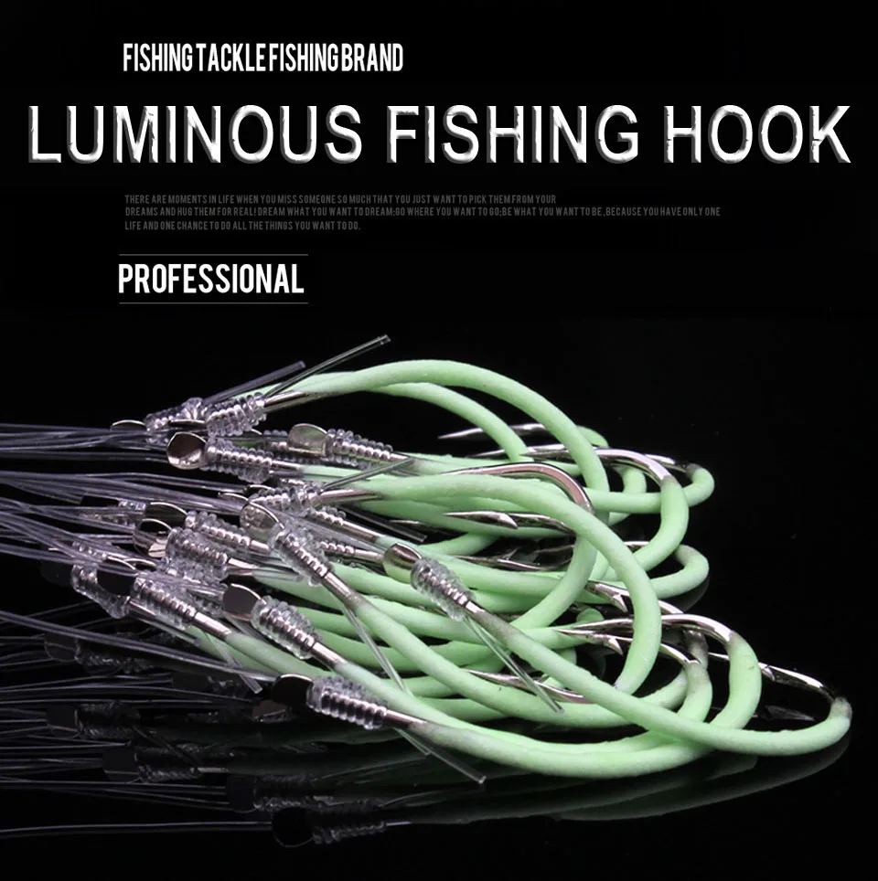 Loogdeel светящийся рыболовный крючок 12-30# колючие крючки PESCA Рыбная ловля снасти аксессуары рыболовные крючки из высокоуглеродистой стали