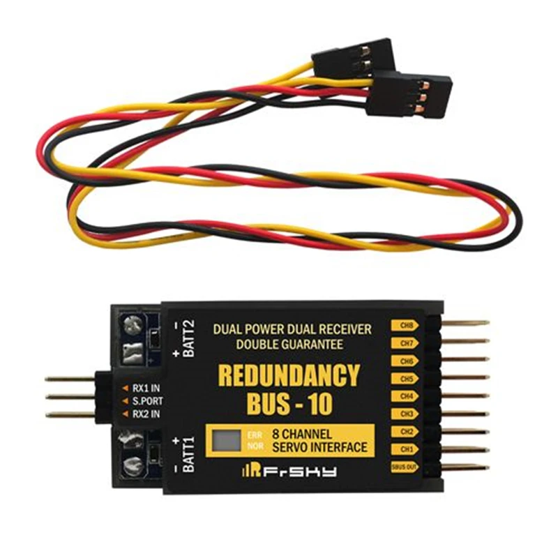 

FrSky Redundancy bus-10 8CH Servo Interface S.Port for peace operate 2 receivers and 2 batteries