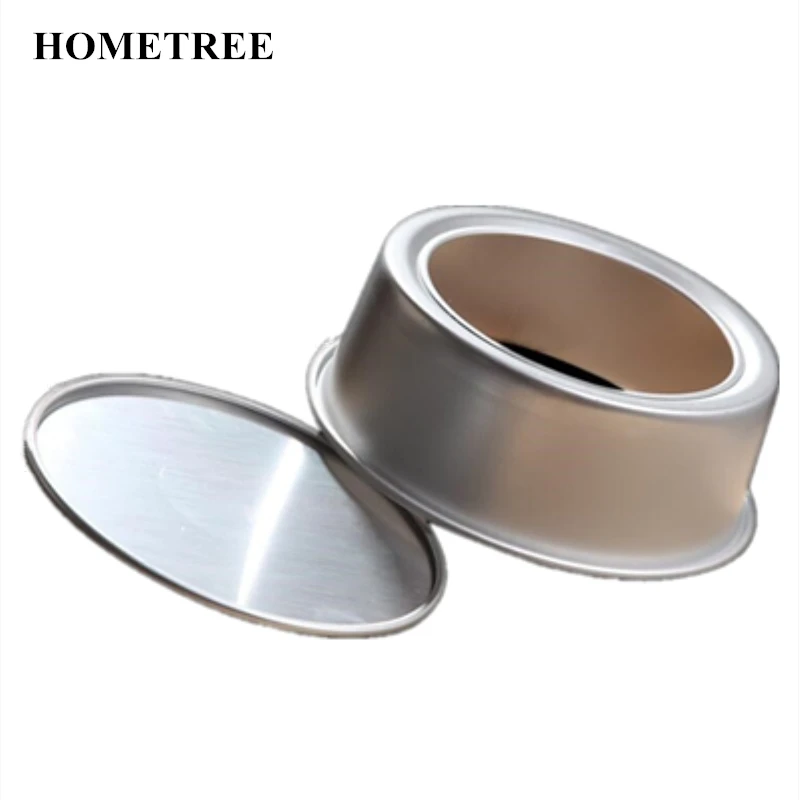 

HOMETREE 1Pc Aluminum Alloy Round Mini Cake Pan Removable Bottom Pudding Mold DIY Baking Baking Molds molds with Removable H126