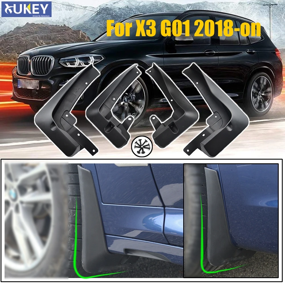 

OE Styled Molded Car Mud Flaps For BMW X3 G01 2018 2019 2021 2020 Mudflaps Splash Guards Mudguards Car Accessories 82162410526