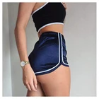 Женские шорты с эффектом пуш-ап, шелковые облегающие короткие женские шорты для фитнеса, облегающие дышащие сексуальные шорты для тренировок и фитнеса, новинка 2021
