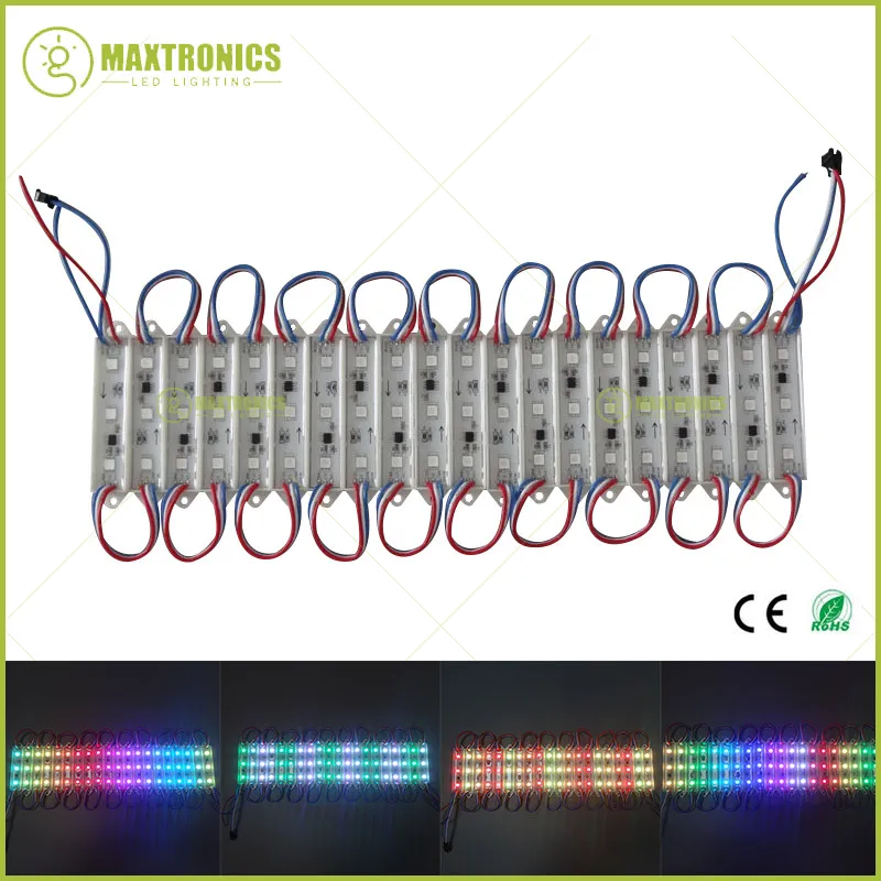 Оптовая продажа 500 шт. супер яркий 12В WS2811IC 3 5050 RGB LED Pixel индивидуально адресный