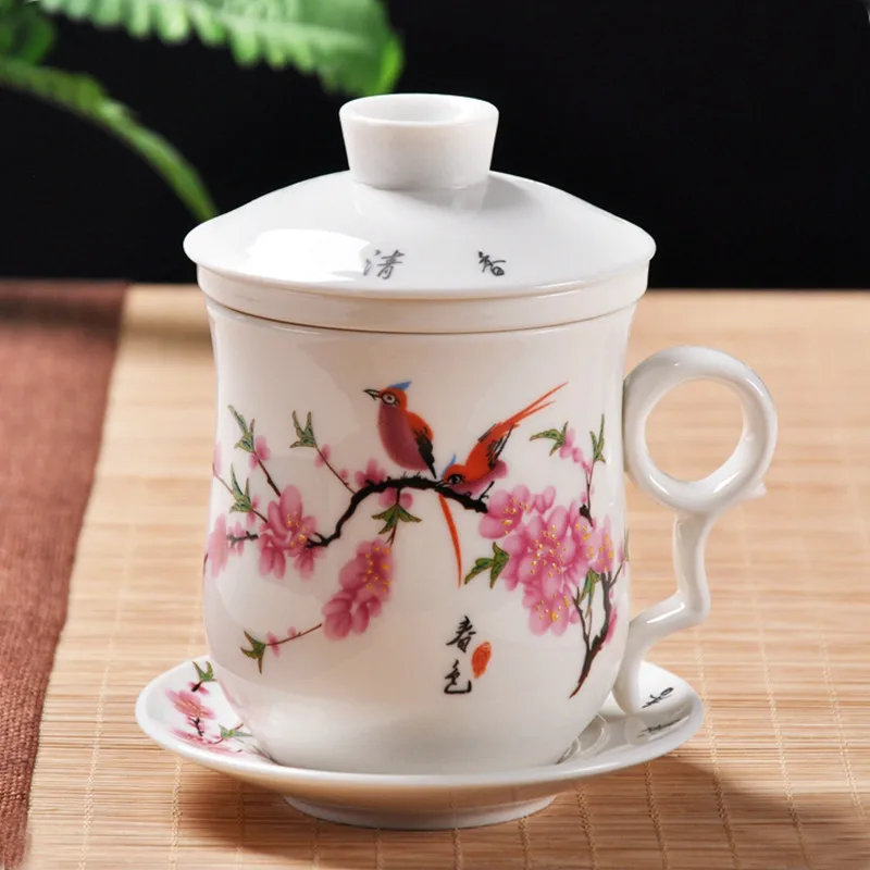 Керамика Чай ware с заварки и крышкой портативный путешествия кружка фильтром