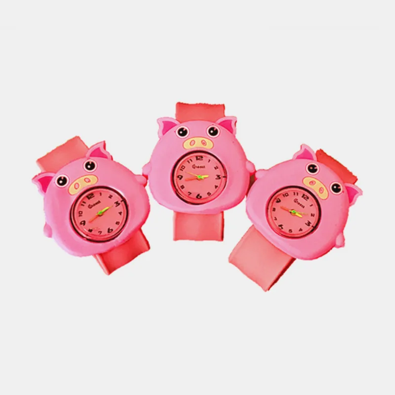 Relogio Infant 60 шт Мультяшные 3D водонепроницаемые детские часы резиновые кварцевые