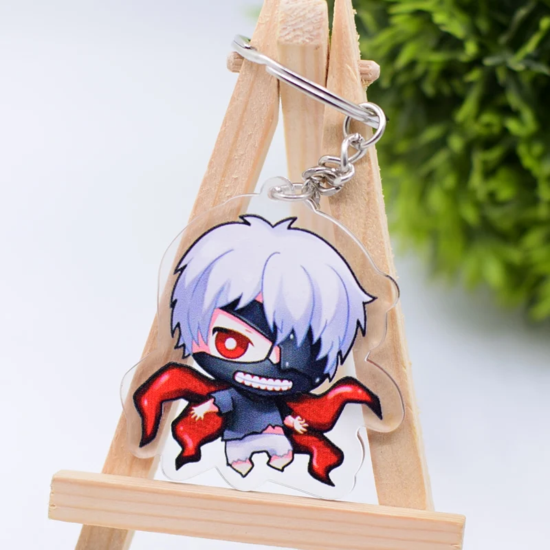 1 шт. Токийский вурдалак брелок милый двухсторонний Kaneki Ken брелок кулон акриловые аниме аксессуары брелок с фигурками из мультфильмов DBS1P - Цвет: A