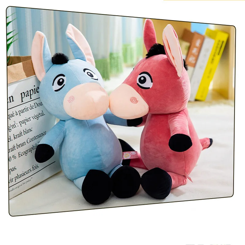 Креативный новый цветной маленький плюшевый Ослик игрушка из хлопка кукла