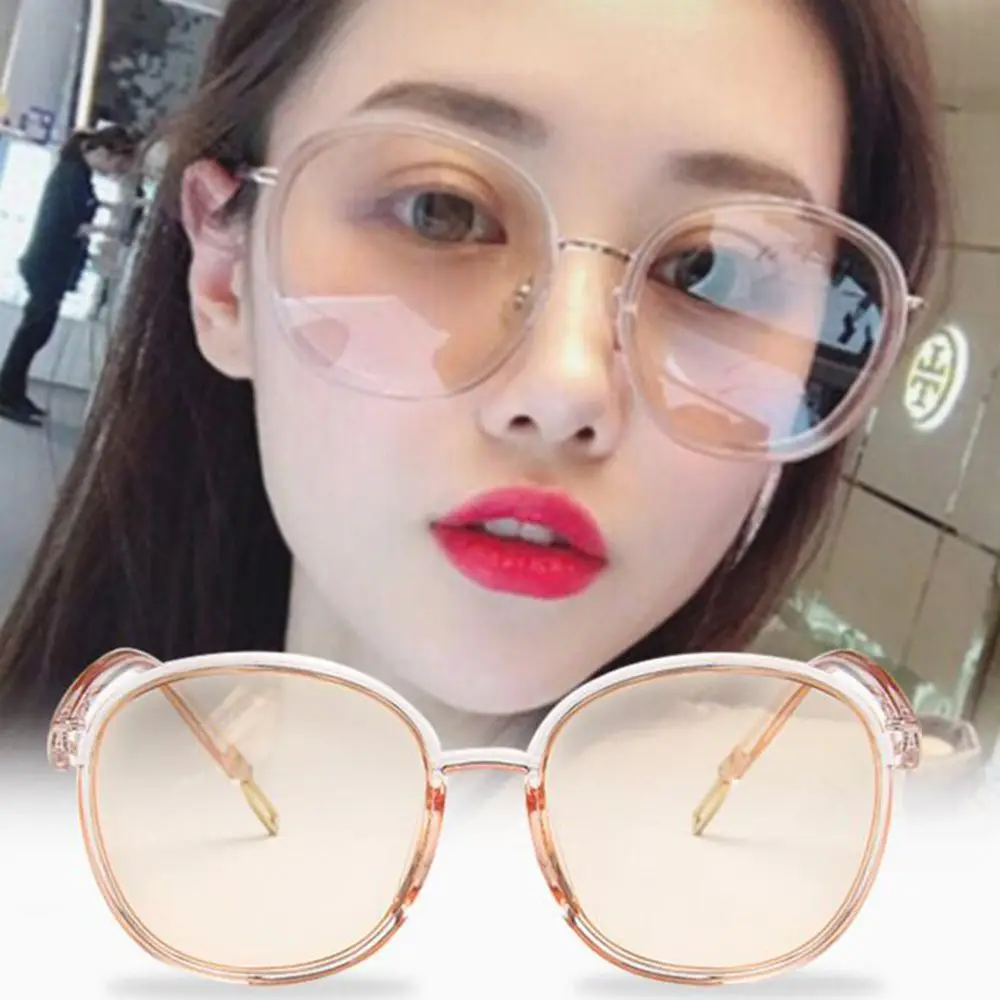 Уличные прозрачные круглые солнцезащитные очки Классические женские