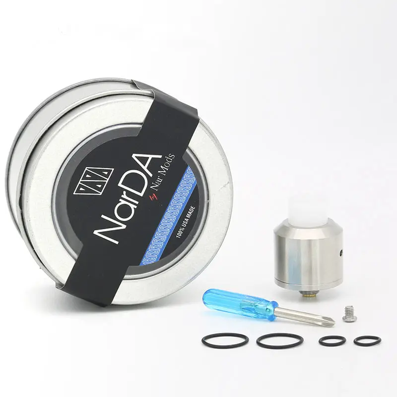 New Narda RDA Atomizer 304 Stainless Steel tank DIY Rebuidable Dripping Peek Insulator Fit Touch Mod Kbox | Электроника