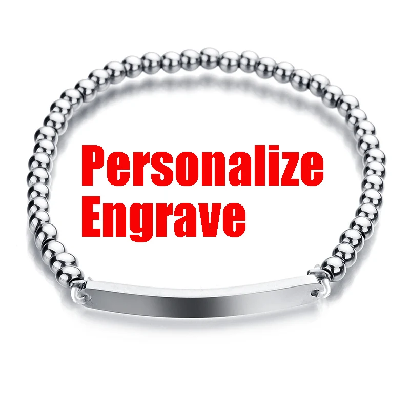 Браслет ELSEMODE из нержавеющей стали с регулируемыми металлическими бусинами и