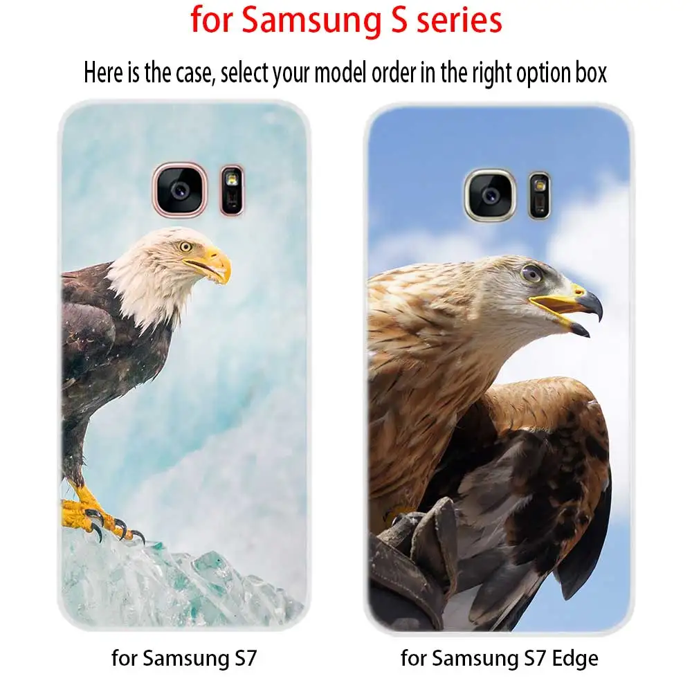 Мягкий силиконовый чехол для Samsung S30 S20 S11 S10 S9 S8 Plus lite 11e 10e Uitra S7Edge Орел на