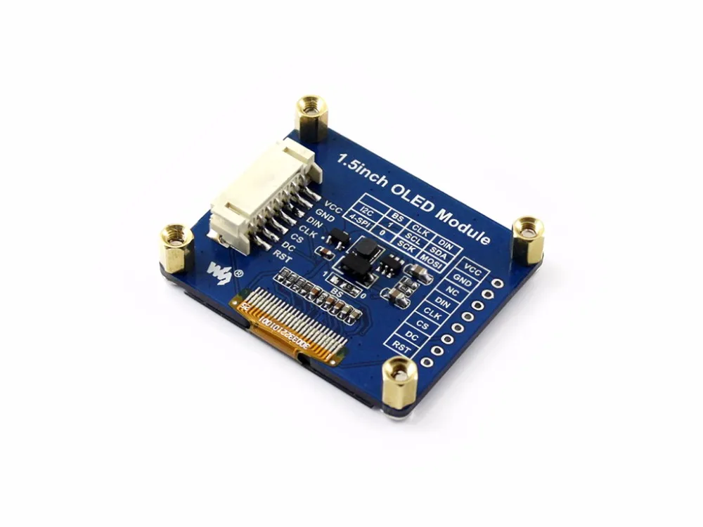 Модуль органического светодиода SSD1327 1 5x128 128 дюйма 16 бит интерфейс SPI/I2C с