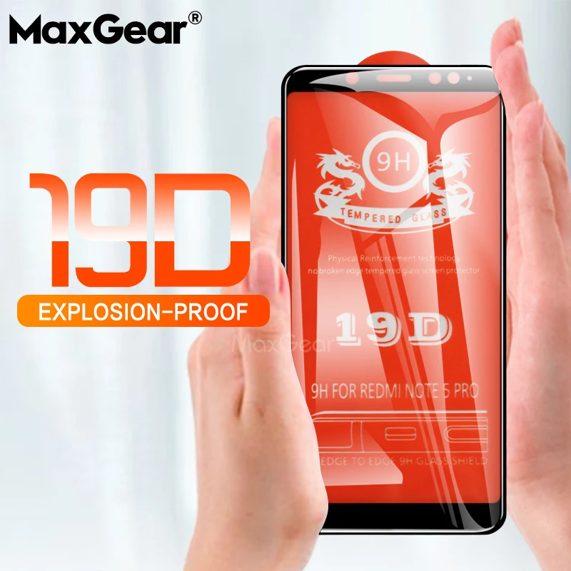 19D изогнутое полное покрытие закаленное стекло для Xiaomi Redmi Note 7 5 6 Pro 6A Plus Защитная