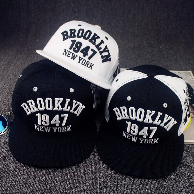 Мода 1947 Бруклин стиль Snapback бейсбольная Кепка шляпы хорошего качества Snapback Кепка Нью-Йорк Хип-хоп кепка