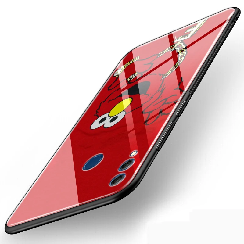 Стеклянный чехол Lavaza Elmo из ТПУ с изображением печенья монстра для Huawei Mate 20 P10 P20 P30