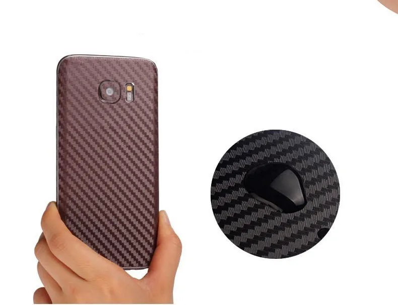 Новые 3D Углеродного Волокна Всего Тела Назад Фильм Наклейки Case Cover Wrap Кожи Для
