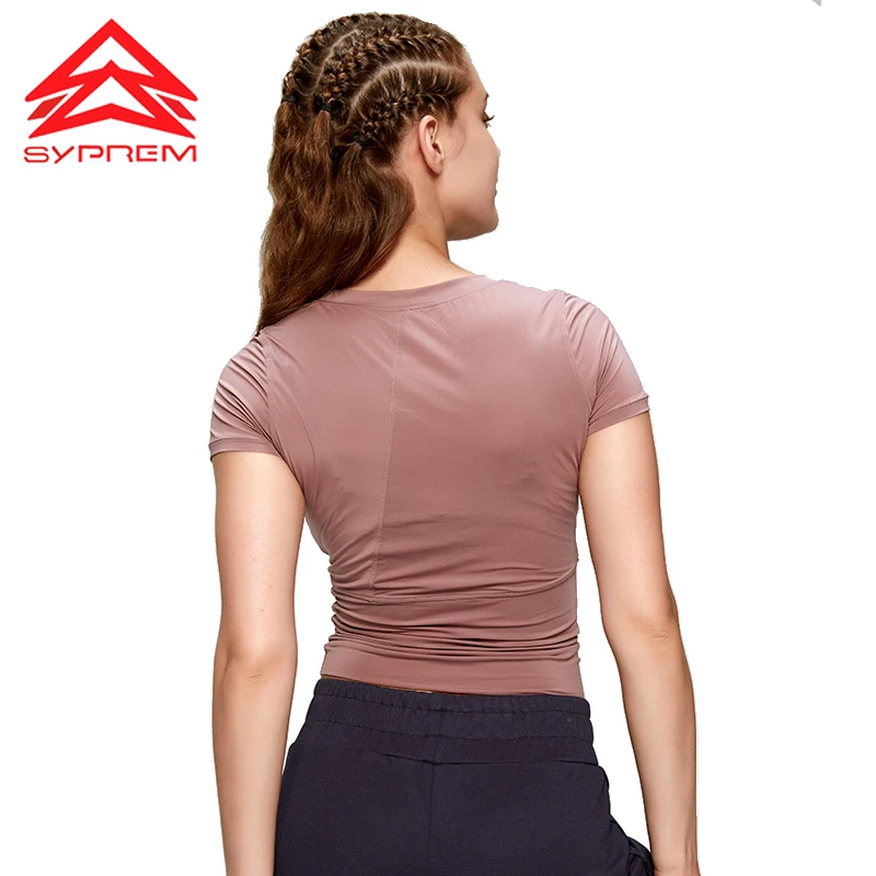 SYPREM Women Women's Basic Round Collar Body Fit Workout& Sports Top Tshirt vest High Elastic Pilates tanks Brand,tx181004