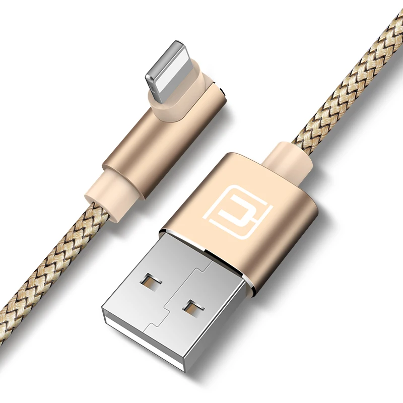 CAFELE usb кабель для iphone x xr Кабель зарядного устройства для 6 7 8 5S plus Быстрая зарядка нейлоновый шнур для передачи данных Поддержка синхронизации данных - Цвет: Gold