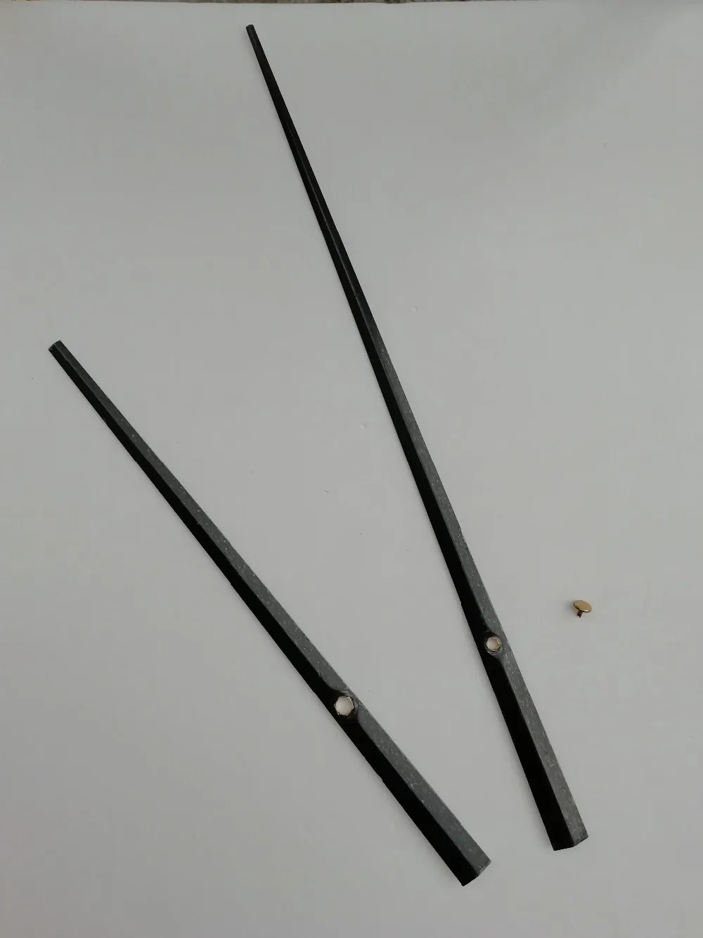 50 шт. длинные черные металлические стрелки часов с второй крышкой DIY ваши большие