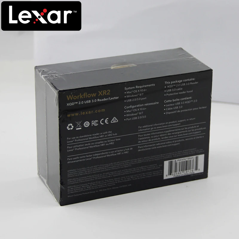 100% оригинал Lexar XR2 XQD2.0 USB3.0 кардридер кард ридер Usb3.0 считыватель Высокоскоростной