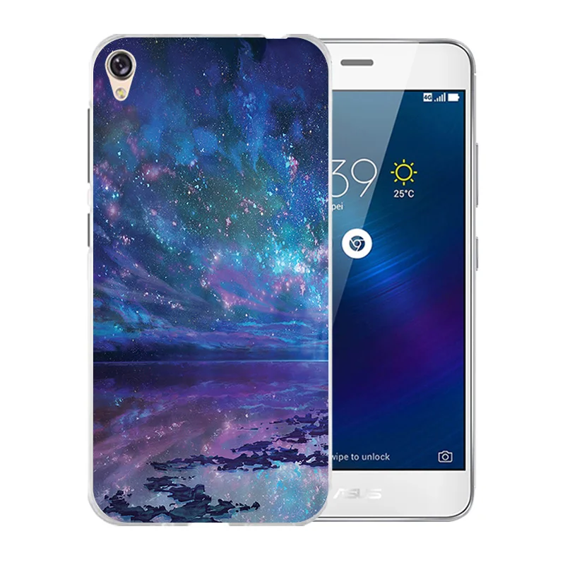 Звездное небо шаблон 5 0 дюймов для Asus Zenfone Live ZB501KL чехол телефона ASUS прозрачный