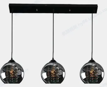 3 головки черный подвесной светильник парус Ланг Ресторан три слова шасси led креативный сценический кристалл подвесной светильник