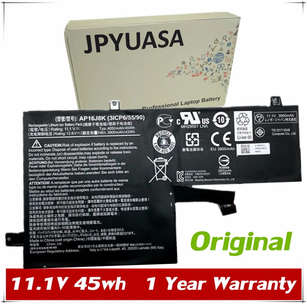 7XINbox 11 1 V 45wh оригинальный AP16J8K Аккумулятор для ноутбука Acer C731 3ICP6/55/90 серии