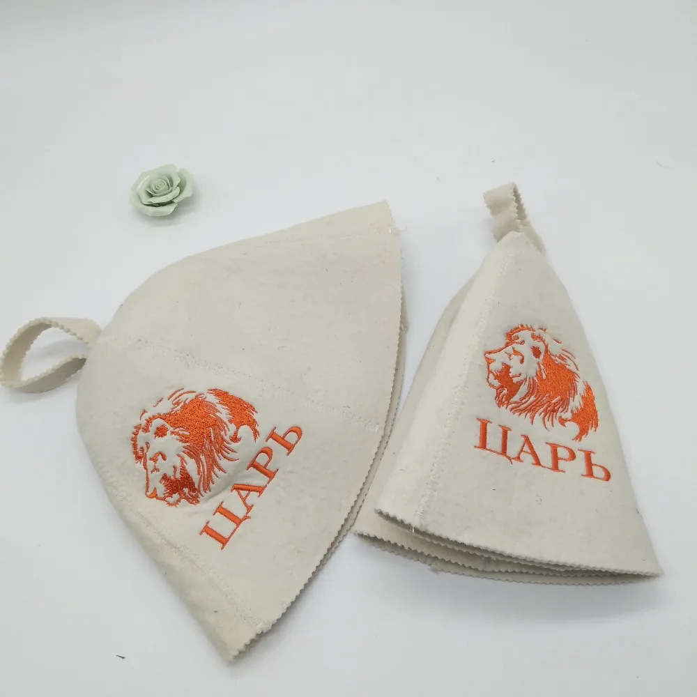 Милая 100% шерсть мини Войлочная Шапка для бани (Два шт/партия)|sauna hat|hat hathat h |