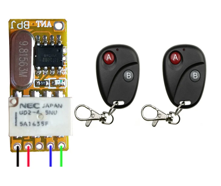 DC3.5V 3 7 V 5V 6V 4 9V 12V Миниатюрный удаленный переключатель Микро Беспроводной реле