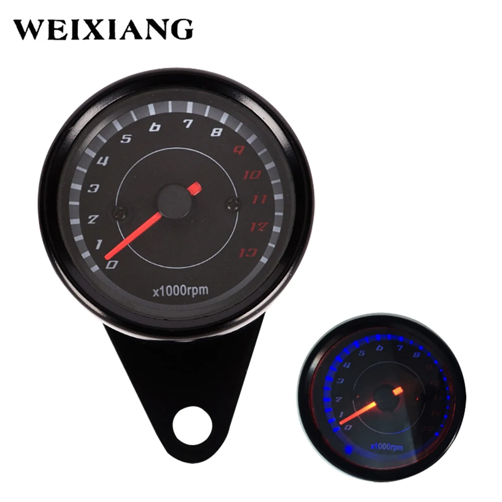 Универсальный спидометр для мотоцикла 0 13000 об./мин.|motorcycle speedometer tachometer|speedometer