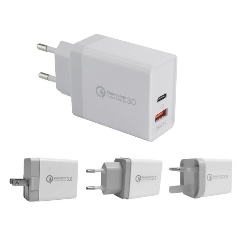 Сетевое зарядное устройство с 2 USB-портами быстрая зарядка QC 3 0 | Мобильные