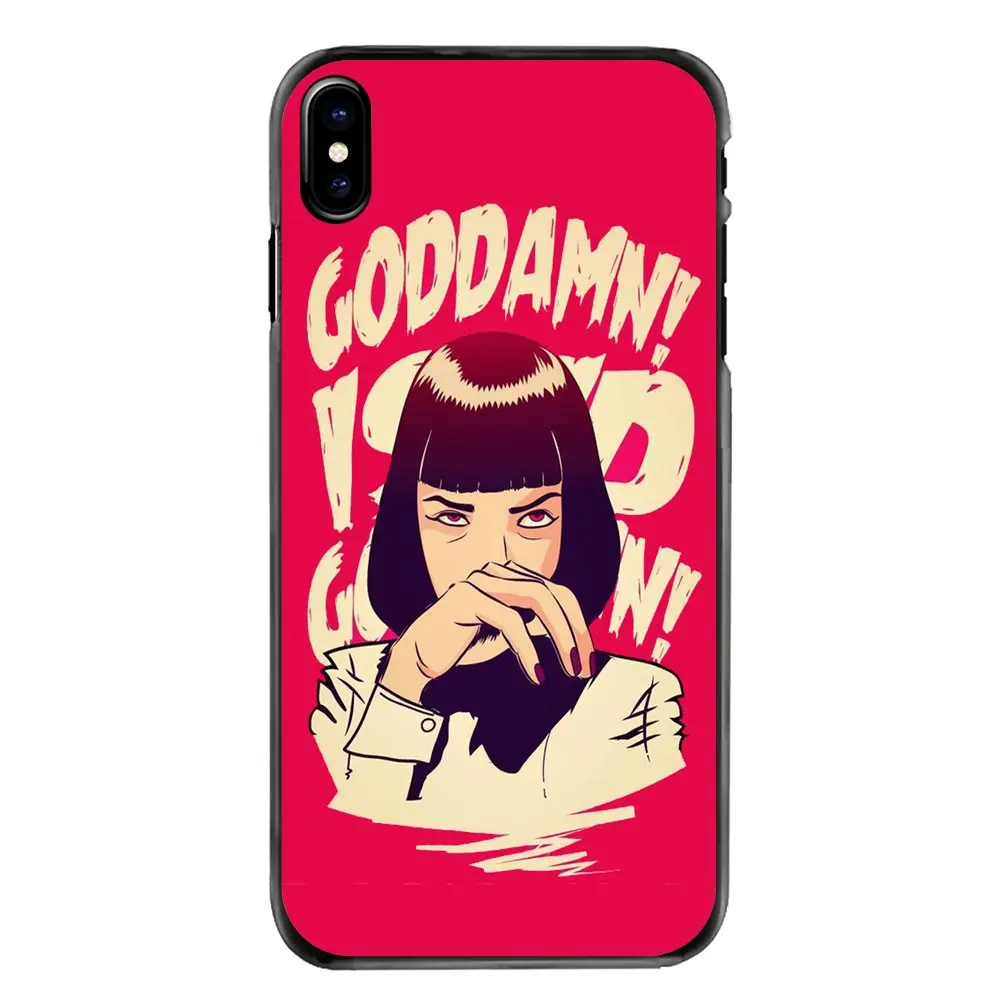 Mia wallace Pulp Fiction art Poster Accessories Skin Case For Samsung Galaxy Note 2 3 4 5 S2 S3 S4 S5 MINI S6 S7 edge S9 S8 Plus |