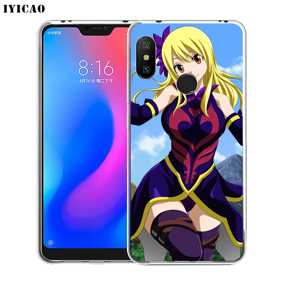 Чехол для телефона IYICAO Lucy Heartfilia мягкий силиконовый чехол Xiaomi Redmi 4A 5A 6A Note 7 6 5 Pro Plus 4X