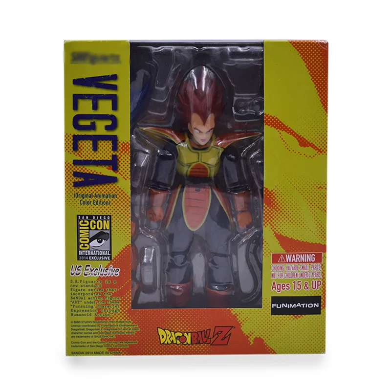 F with box 12 стилей Аниме Dragon Ball SHF Frieza Vegeta Piccolo Jr Goku Zamasu шорты ПВХ экшн фигурка кукла модель игрушка Рождественский подарок - Цвет: F with box