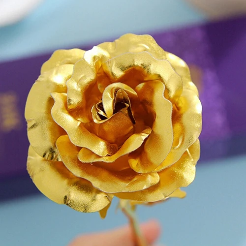 Рождество День рождения Свадьба Подарок позолоченные розы любовника цветок