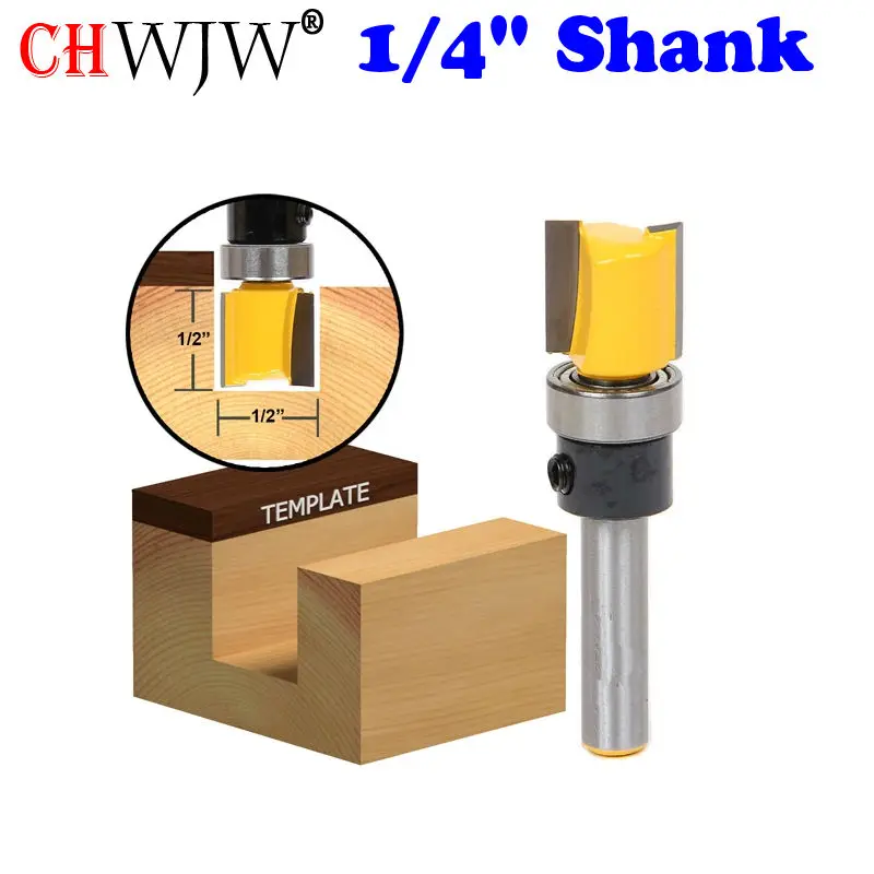 1 шт. шарнирный фрезерный бит-1/2 &quotW X 1/2&quot H-1/4 &quotхвостовик деревообрабатывающий