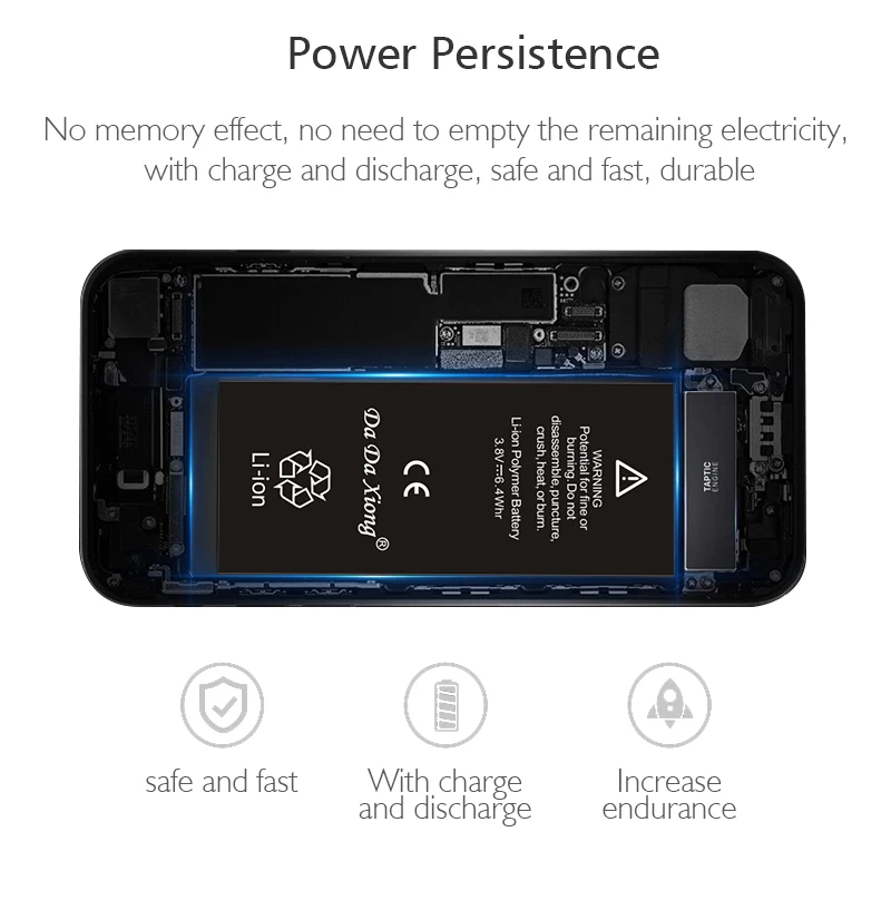 Горячая Da Xiong литиевая батарея для Apple iPhone 6S 6GS внутренняя Замена батареи Bateria 2200mAh бесплатные инструменты Розничная посылка