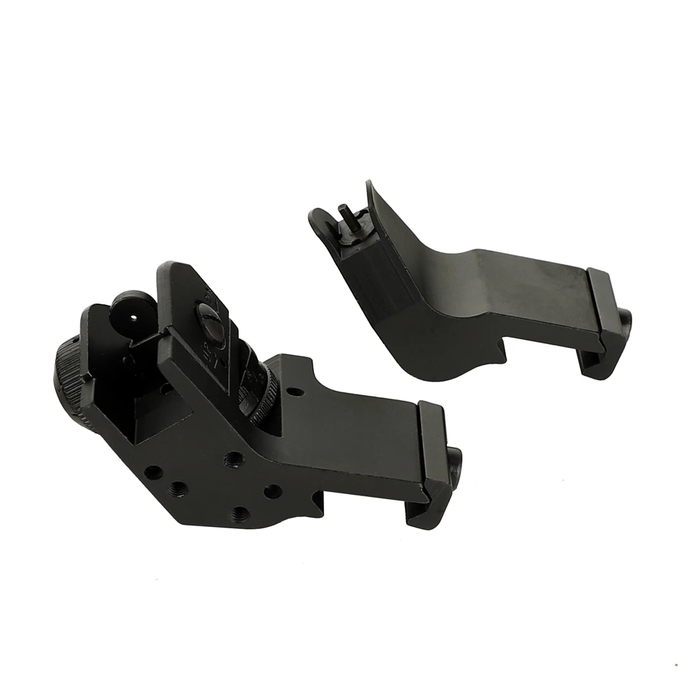 ohhunt Front and Rear 45 Degree Offset Hunting Tactical Rapid Transition BUIS Backup Iron Sight Set Free Shipping | Спорт и