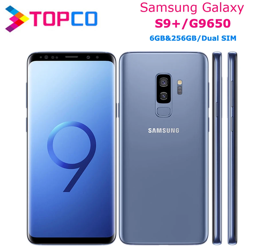 Samsung Galaxy S9 + Plus две sim карты G9650 оригинальный мобильный телефон Восьмиядерный