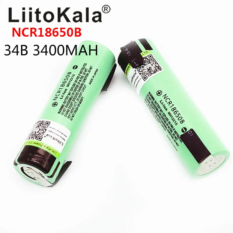 2019 Liitokala Новый Оригинальный NCR18650B 3 7 в 18650 3400 мАч перезаряжаемый литиевый