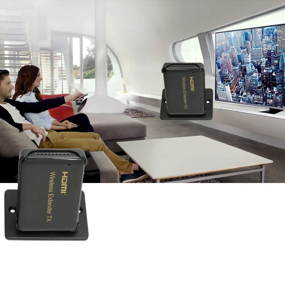 PUZHIJIE беспроводной расширитель передатчик и приемник до 30 м 100 футов Поддержка HDMI 1