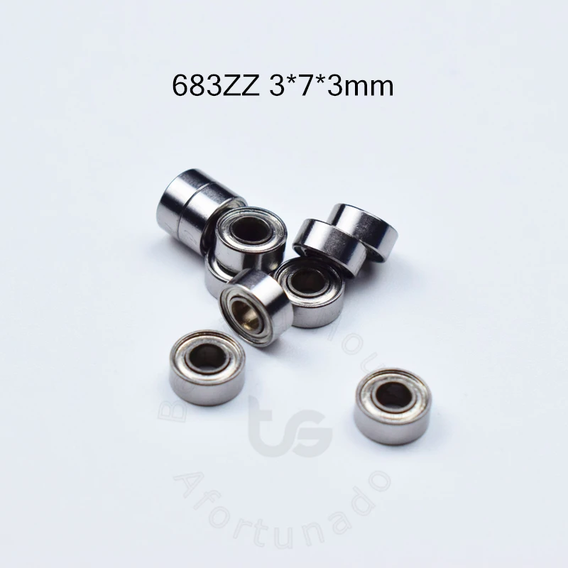 Подшипник 683 683ZZ 3*7*3 мм 10 шт. бесплатная доставка подшипники для ABEC 5 герметичный