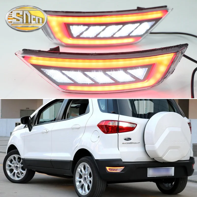 Многофункциональный светодиодный светильник заднего бампера для Ford Ecosport 2013-, противотуманная фара, тормозной светильник, отражатель, автомобильная лампа, задний светильник