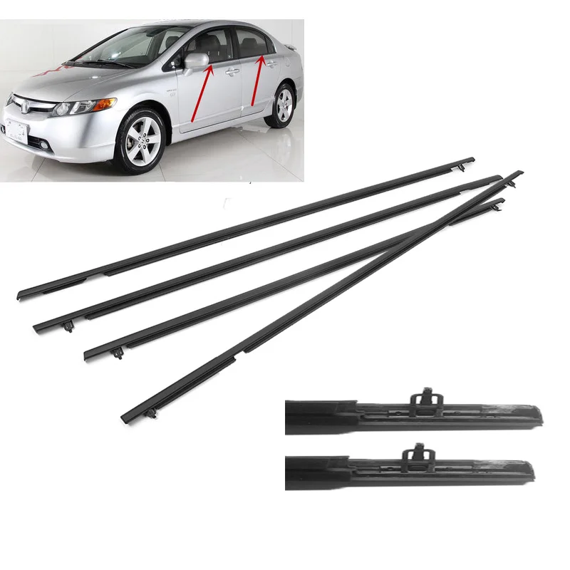 Уплотнительная лента для наружных окон 4 шт. уплотнительная Honda Civic 2006 2007 2008 2009 2010