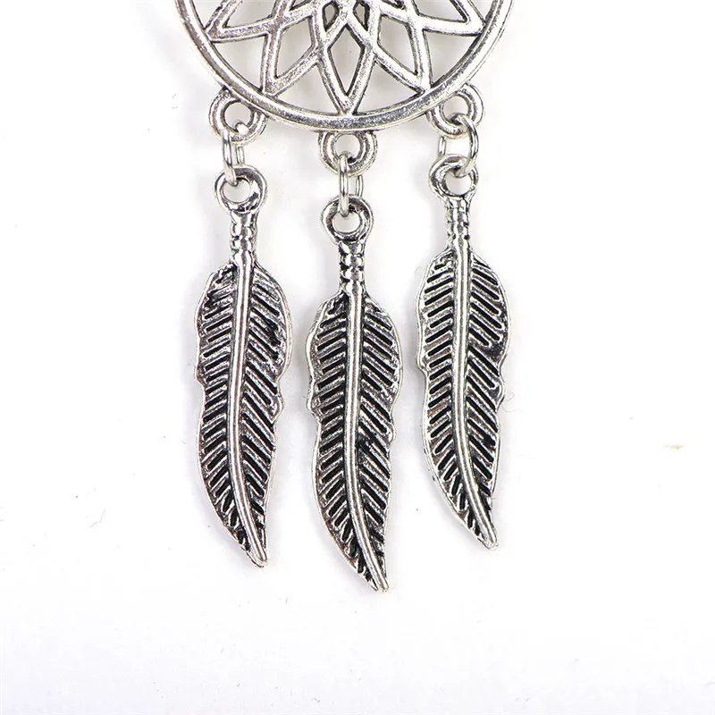 Ловец снов очарование кулон ожерелье серьги-подвески комплект ювелирных изделий