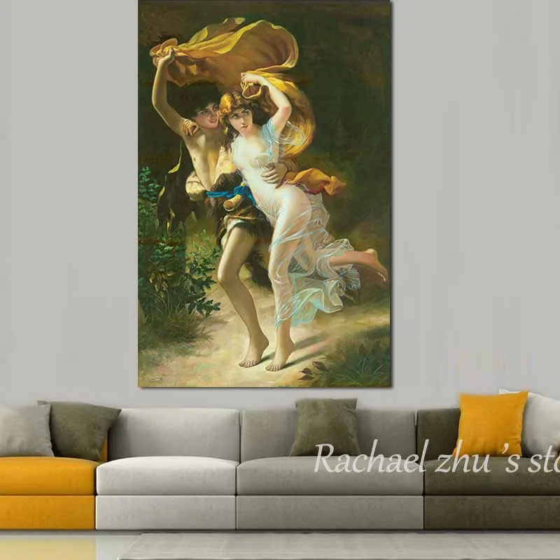 Высококачественная классическая привлекательная картина маслом на холсте для