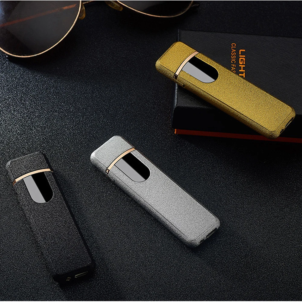 USB Зажигалка Индукционная зажигалка с отпечатком пальца маленькая