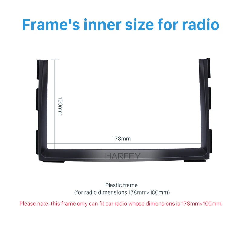 Harfey 2 Din Автомобильная Радио фасции DVD Gps декоративная рамка для 2010 2011 2012 KIA CEED тире крепление объемная панель отделка комплект фитинг