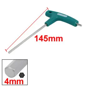 

Uxcell Hot Sale 1 Pcs 4mm Tip Width T-Handle Double End Hexagon Hex Key Wrench Green 145mm Length