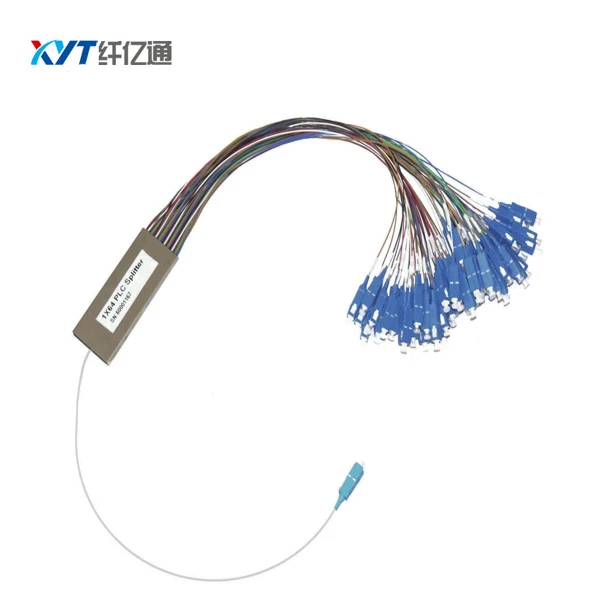 SC LC FC соединитель стальная трубка для FTTH 1x64 Мини PLC сплиттер волоконно оптический